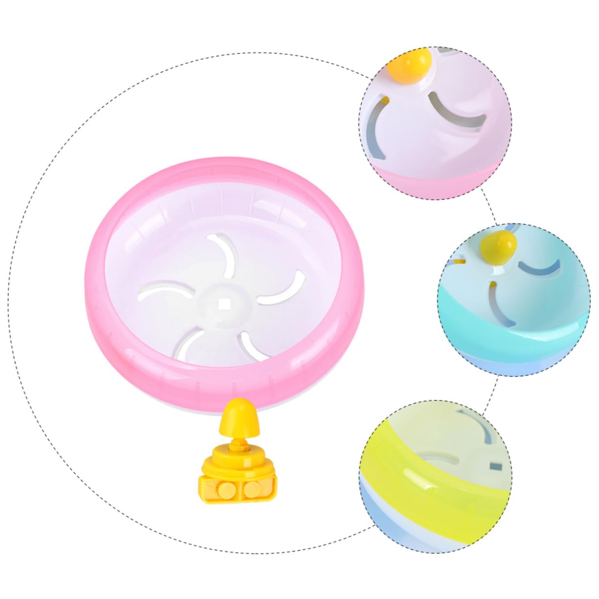 INOOMP 3pezzi Silenziosa Per Criceti Per Domestici Compatibile Criceti Gerbili e Colori Per Mantenere