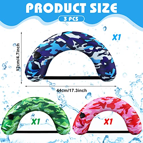 Leitee 3 Pcs Inflatable Swim Trainer Multifunctional U Shaped Portable Waist Pillow Travel Swimming Life Belt For Training Waist Flotation Belt With Fast Press Valve For Neck Kids Adults Beach Pool #TOP1