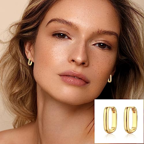 Gold Hoop Earrings Set for Women 3 Pairs Small and Lightweight Gold Jewelry for Girls and Hypoallergenic Huggie Hoop for Women and Men 5