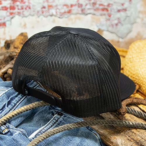 Hooey Liberty Rope Adjustable Trucker Hat With Logo (Black Camo) #TOP3