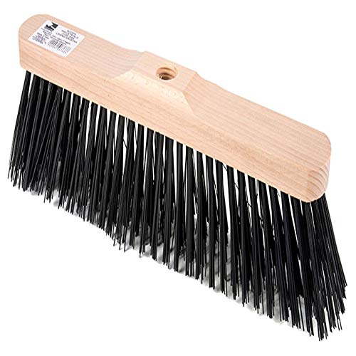 Scopa Industriale Da Esterno Arizona | Assicella In Legno 33cm | Fibre Rigide In PVC | Larghezza 30cm | Made In Italy - Foto 1
