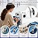 Verdanika Beginner Sewing Machine, 12 Built-in Stitches with Foot Pedal, 2-Speed Control, Portable Mini Sewing Machine for Home Travel Use & Sewing Enthusiasts (black)