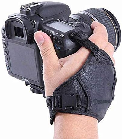 techlife solutionsLeather Adjustable Hand Grip/Wrist Strap for All DSLR Cameras - Techlife Brand