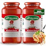 La San Marzano Marinara Sauce, 24 oz, Pasta Sauce Made in Italy, All Purpose Tomato Premium Quality, All Natural, Mediterranean Diet, Non GMO, Vegan, Gluten Free