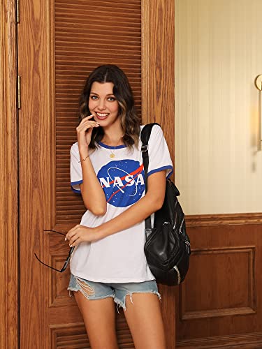 Ezcosplay Women Long Sleeve NASA Pullover Hoodie Space Graphic Sweatshirt with Pocket4