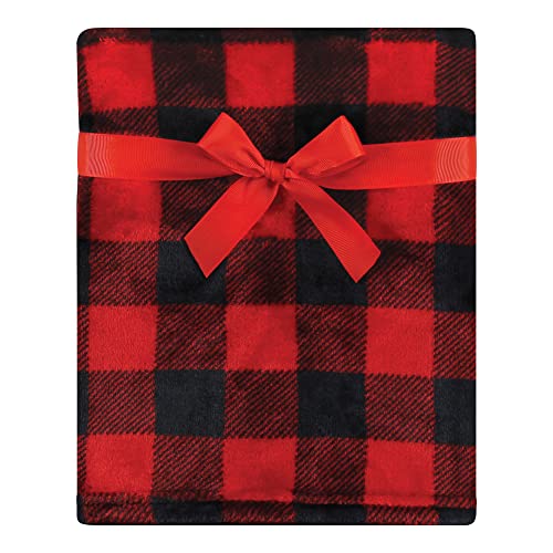 Image of Hudson Baby Unisex Baby Plush Blanket with Toy, Rudolph And Snowman, One Size