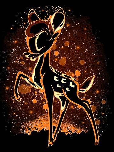 HUANNY DIY Diamond Painting Bambi Broderie Diamant Kits, 5D Full Drill Cross Stitch Embroidery kits