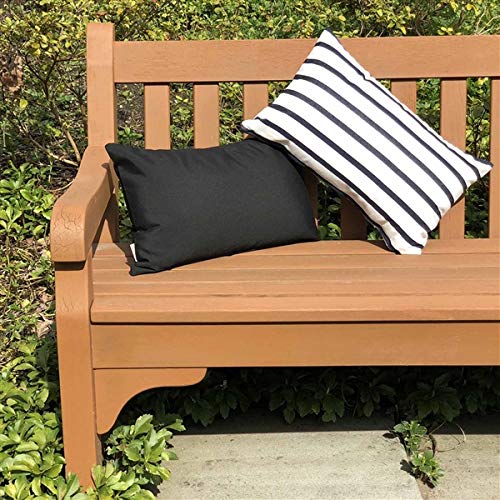 PILLOW DÉCOR Sunbrella Lido Indigo Stripes 12x19 Outdoor Pillow
