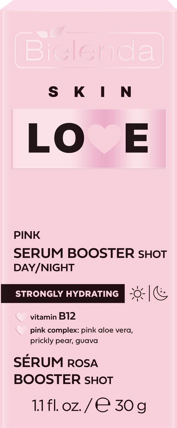 Bielenda SKIN LOVE Strongly moisturizing Pink Booster Shot Serum for daily care day and night 30 g, 30 g (Pack of 1) - Image 4