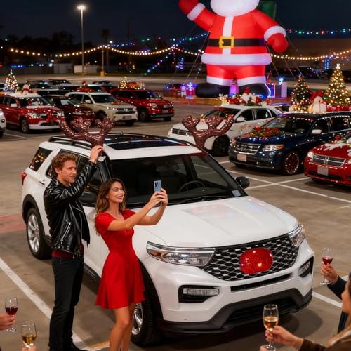 Décorations de Noël pour voiture imperméables et mâts extérieurs de fête - 2