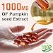 Pumpkin Seed Oil with Saw Palmetto, 1000mg per Serving, 300 Softgels – Cold Pressed Pumpkin Seed Oil Capsules for Hair, Prostate, Urinary & Bladder Health – Non-GMO, Gluten-Free, Pure & Natural
