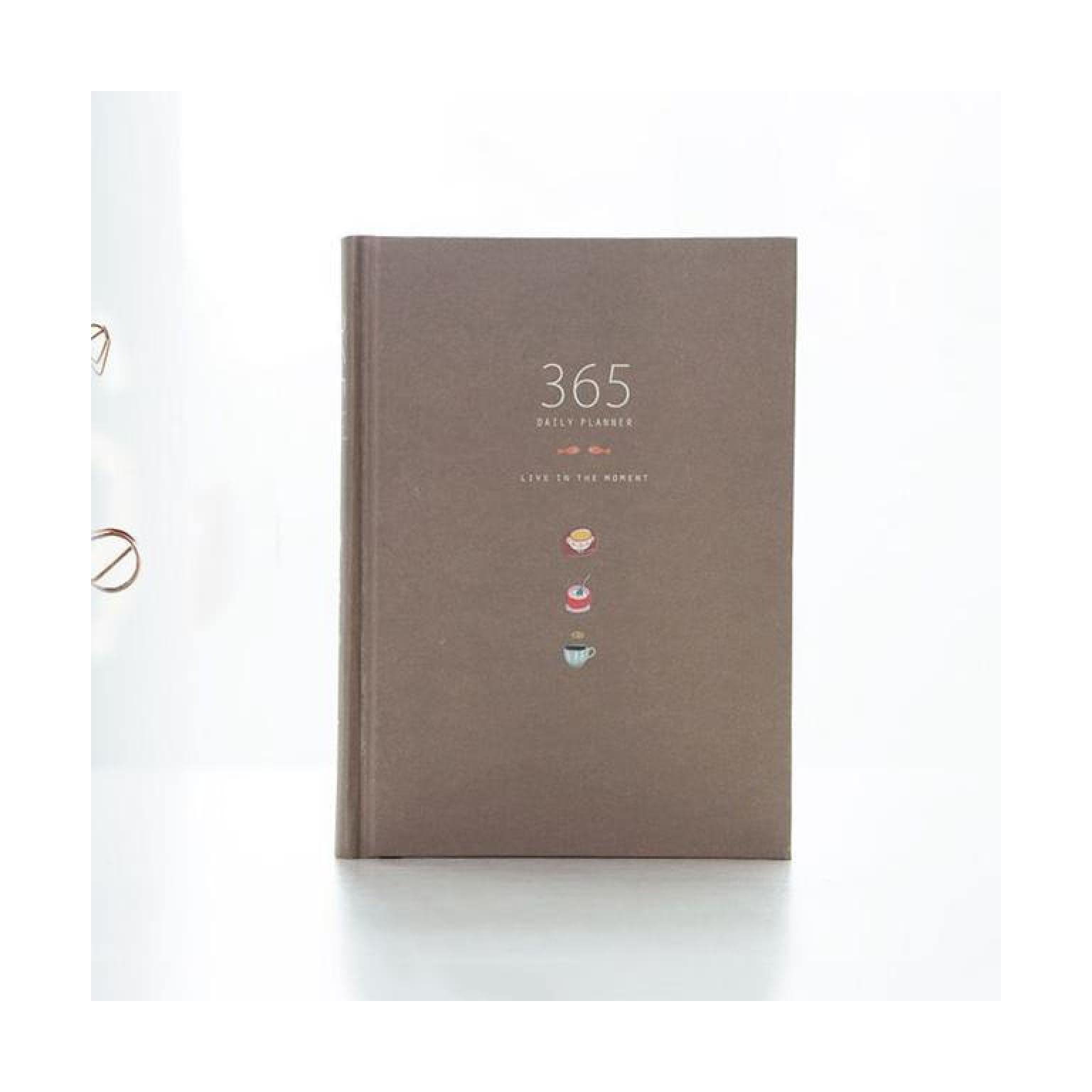 ZZTWER life planner 365 Planner Agenda Notebook Colorful Inner Page Illustration Yearly Daily Plan Journal Record Life Stationery Gifts weekly agenda planner