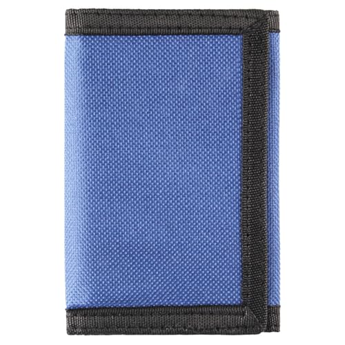 Image of Kids Wallets for Boys & Girls, Blue Canvas Wallet with Coin Pocket & Magic Sticker for Toddlers to Teens