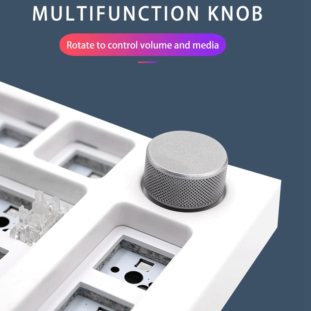 Kit de clavier mécanique à joint 75 % PCB Hot Swappable Switch Effets d'éclairage RVB Commutateur LED filaire/Bluetooth Double mode, D