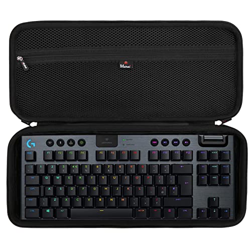 Mchoi Hard Portable Case Fits for Logitech G915 TKL Tenkeyless Lightspeed Wireless RGB Mechanical Gaming Keyboard,CASE ONLY