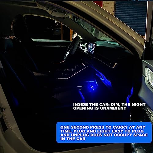 7 piezas luces LED USB para interior de auto miniatura 7
