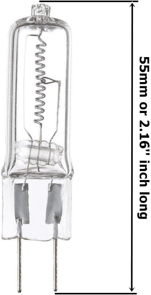 Anyray G8 100W T4 Halogen Light Bulb Dimensions