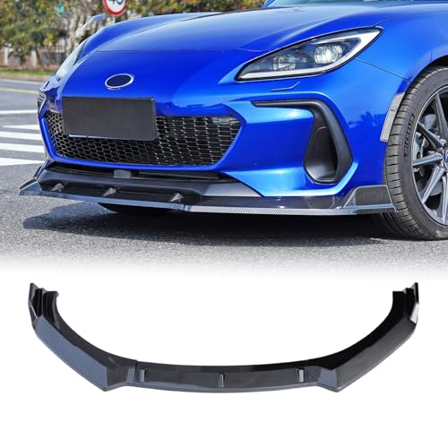 BlissBalance スバル BRZ ZD8 リップスポイラー フロントスポイラー BRZ ZD8 パーツ エアロ 外装 傷防止装飾 カスタムパーツ 3分割 ネジ止め PP製 2021年~2024年 カーボン調