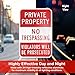 SmartSign Private Property No Trespassing Sign, Violators Prosecuted Sign, 12 x 18 Inches 3M High Intensity Grade Reflective Aluminum, USA Made