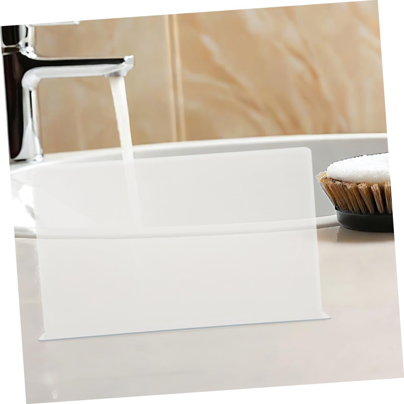 ULTECHNOVO 2Pcs Transparent Bathtub Splash Guards Water Barrier for Bathroom Corners Easy DIY Installation to Prevent Water Splashing Shower Water Guard for Use