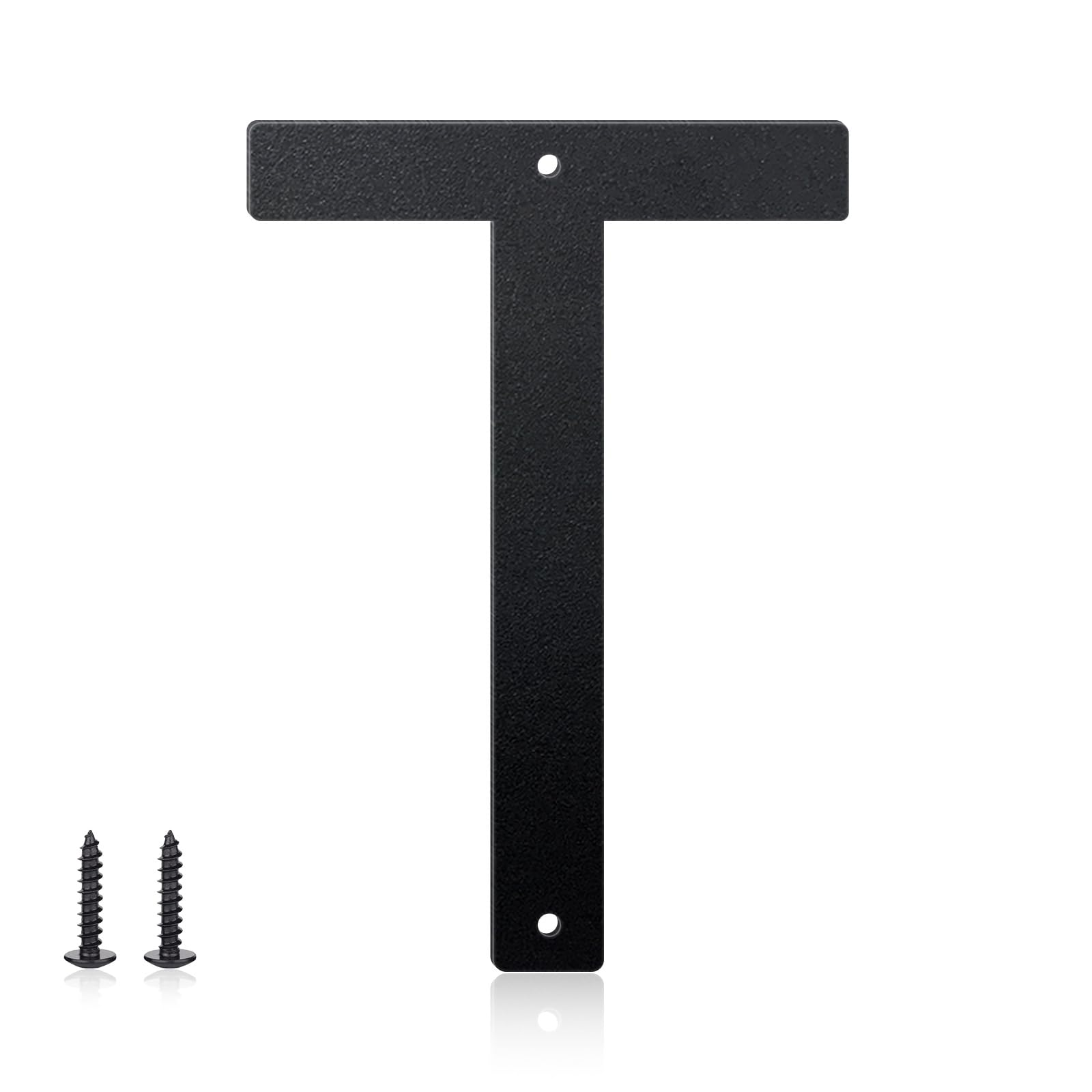 10 Inch House Numbers and Metal Letters for Outdoor Signs, House Numbers for Outside, Aluminum Address Letters and Numbers for Door, Mailbox, Garden, Perfect for Home or Office (Letter T)