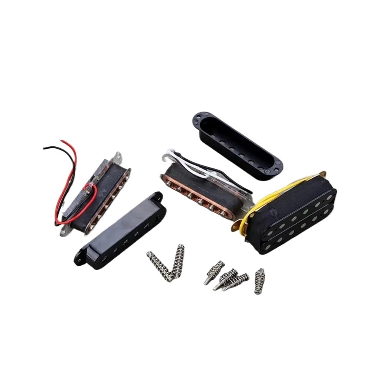 Juego de pastillas de guitarra SSH, bobina única y pastillas Humbucker, juego de pastillas de cerámica negra for piezas y accesorios de guitarra eléctrica