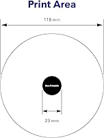 Vista 5 de Verbatim CD-R 700MB 52X Hub de inyección de tinta blanca disco grabable para imprimir – husillo de 100 unidades (paquete de 4)