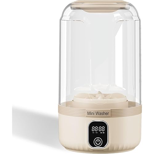 Portable Washing Machine,Wireless Mini Washer Deeply Cleans Small Laundry Items, Socks, Underwear, Baby Clothes,Small Washer Is Suitable for Solo Living, Apartments, Hotels, Travel, And Camping