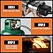 BIG HORN OUTDOORS Propane Gas Burner for BIG HORN OUTDOORS 12 Inch Pizza Oven, Pizza Oven Gas Burner Attachment Includes Gas Regulator and Hose, Pizza Oven Accessories