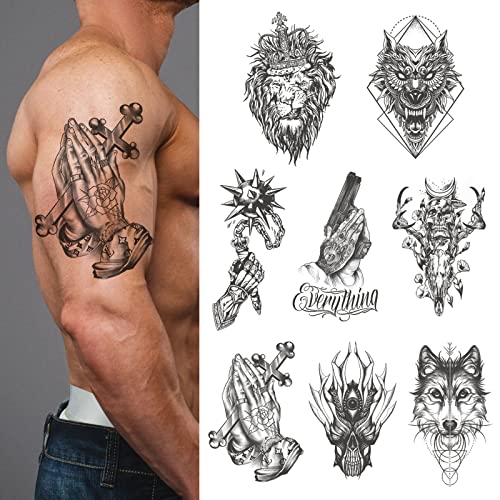 TZnyly 8 Semi-Permanent Tattoo Juices, Waterproof, 2 Weeks