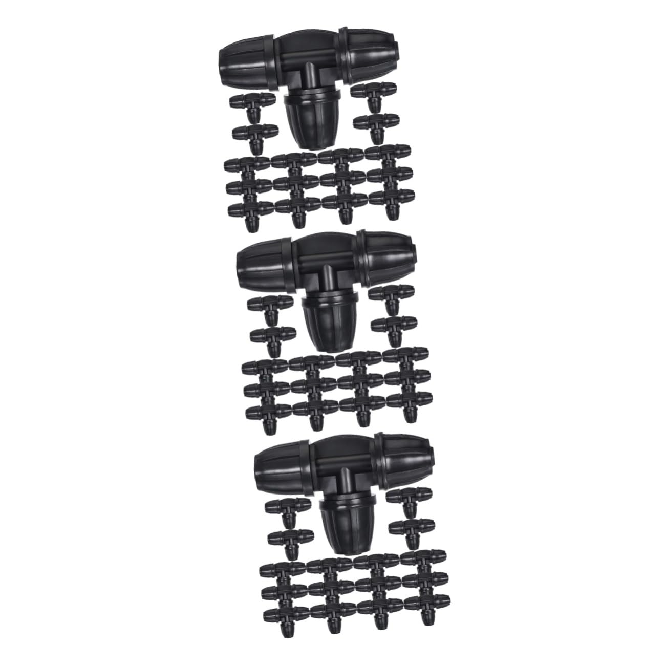Conector de manguera, 60 piezas de riego por goteo Junta en T Accesorios de riego por goteo Manguera Boquilla de goteo Kit de riego por goteo Accesorio de riego por goteo