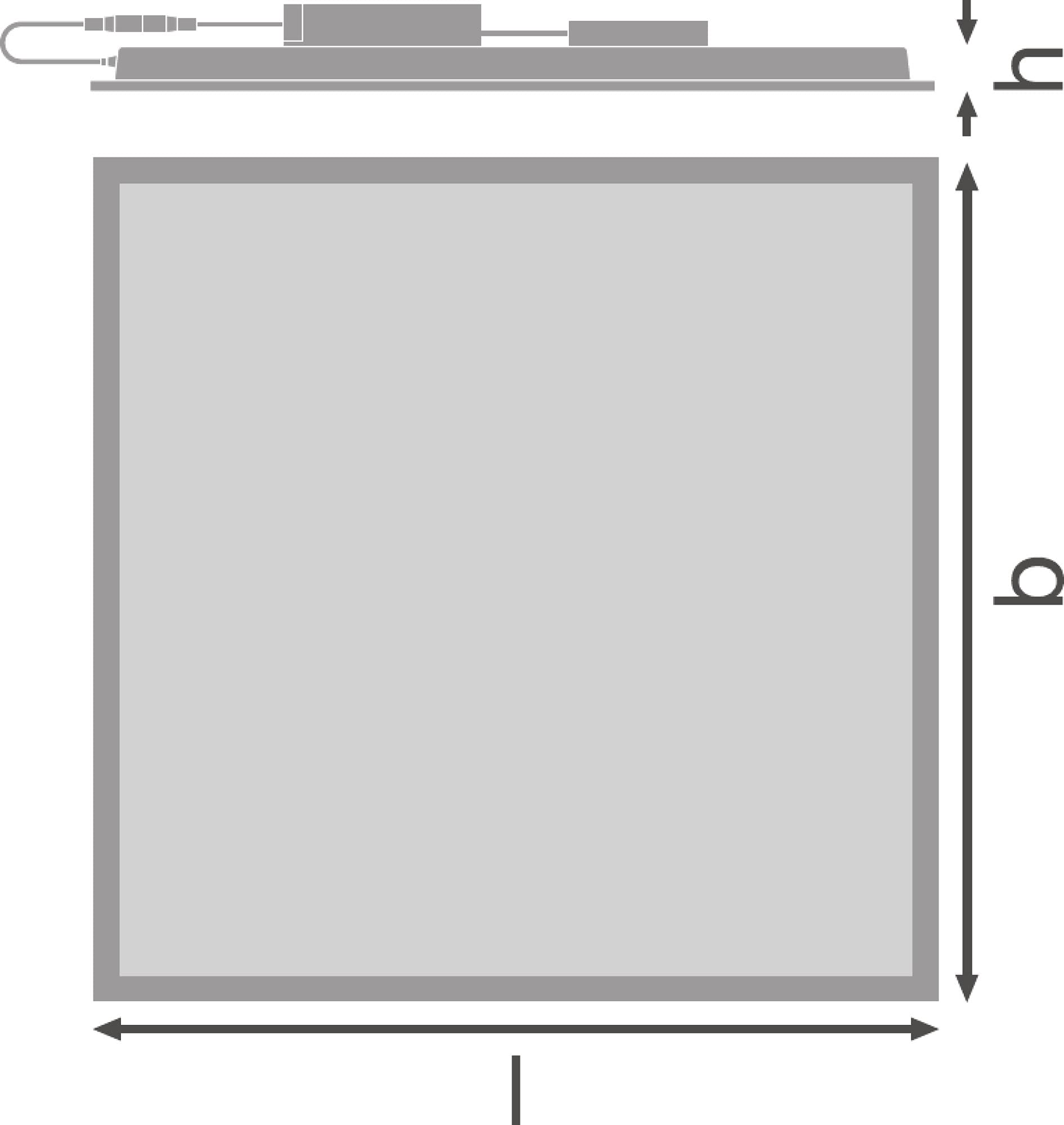 Luminaria Panel LED: para Techo/Wall, Panel Performance 625 / 30 W, 220 - 240 V, Ángulo de Radiación: 120, Warm White, 3000 K, Material del Cuerpo: Aluminum, IP20, 1-Pack