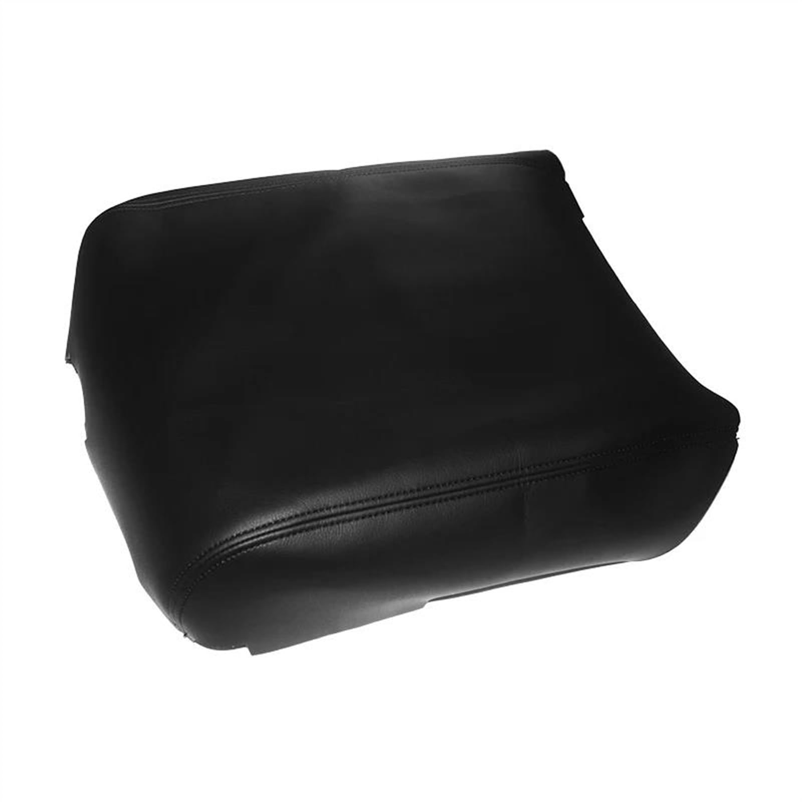 Piwine Black Car Decoration Car Leather Center Armrest Console Box Lid Cover Interior Sticker Decor For Tundra 2007-2013(Black)