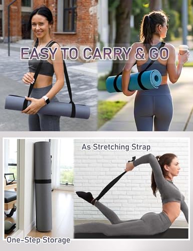 image for MRZZATA Yoga Mat Carrier Strap Long - Adjustable Thick and Wide Strap 