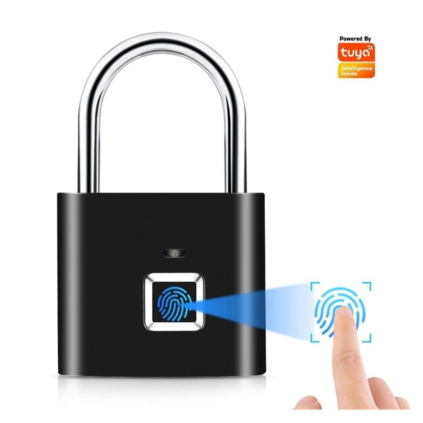 Candado Bluetooth de huellas dactilares, cerradura inteligente, impermeable, sin llave, antirrobo, seguridad electrónica para equipaje y puertas
