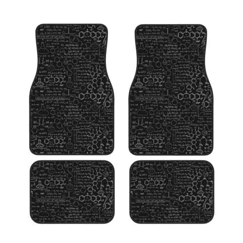Juego de 4 alfombrillas para coche Química de neopreno antideslizante