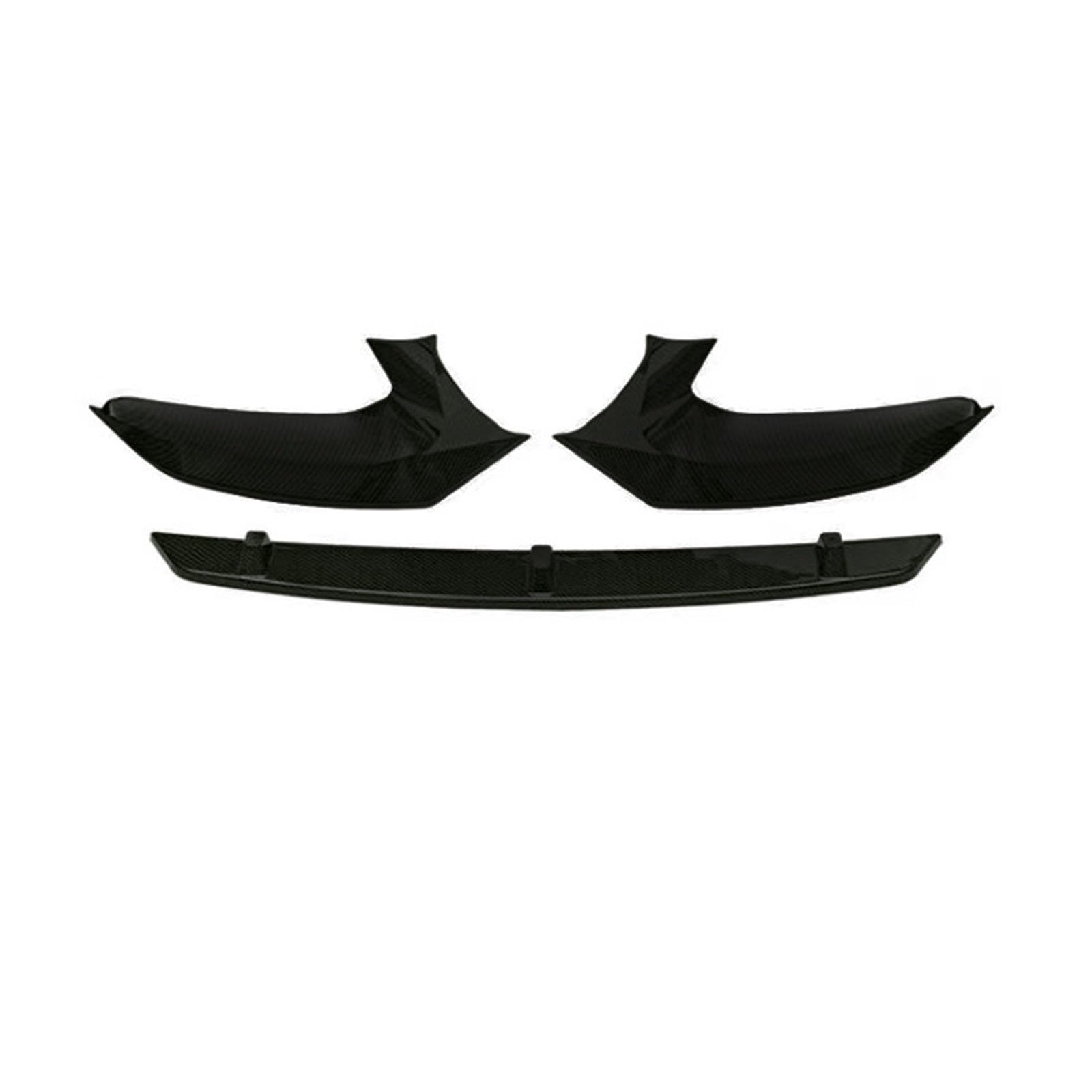 Kompatibel mit BMW 5 Series G30 G38 Early M5 Style 2018-2020, Frontstoßstangen-Spoilerlippe, Auto-Unterkörper-Kit-Splitter,A Glossy Black