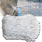 Sicherheitsnetz 7 x 7 m – weißes Kletterseil-Sicherheitsnetz (0,6 cm Dicke) für Haustiere im...