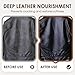 2-in-1 Leather Cleaner and Conditioner, Non-Greasy Leather Couch Cleaner, Leather Shoe Cleaner, Won’t Darken, Safe for Car Interior Seats, Sofa, Shoes, Bags, Jackets & More (1PC)