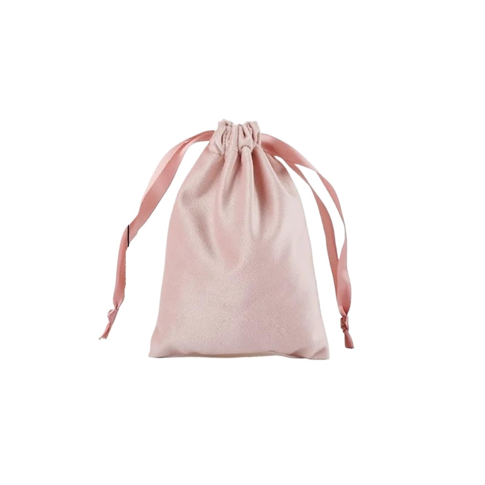 20PCS Samt Lagerung Kordelzug Taschen Weiche Berühren Make-Up Tasche Schmuck Hochzeit Geschenk Paket FüR Schmuck(Pink,11x15cm)