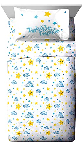 Image of Jay Franco CoComelon Little Star 7 Piece Full Size Bed Set - Includes Comforter & Sheet Set - Bedding Features JJ, YoYo, & Tomtom - Super Soft Fade Resistant Microfiber (Official CoComelon Product)