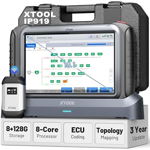 XTOOL IP919 ECU Coding Scan Tool, Topology Mapping Diagnostic Scanner,