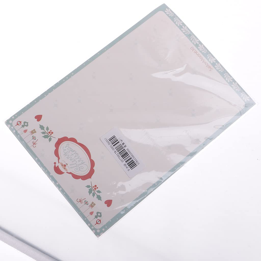 Generic Christmas Style Letter Paper Envelope Sets Greeting Cards Mixed Colors #2