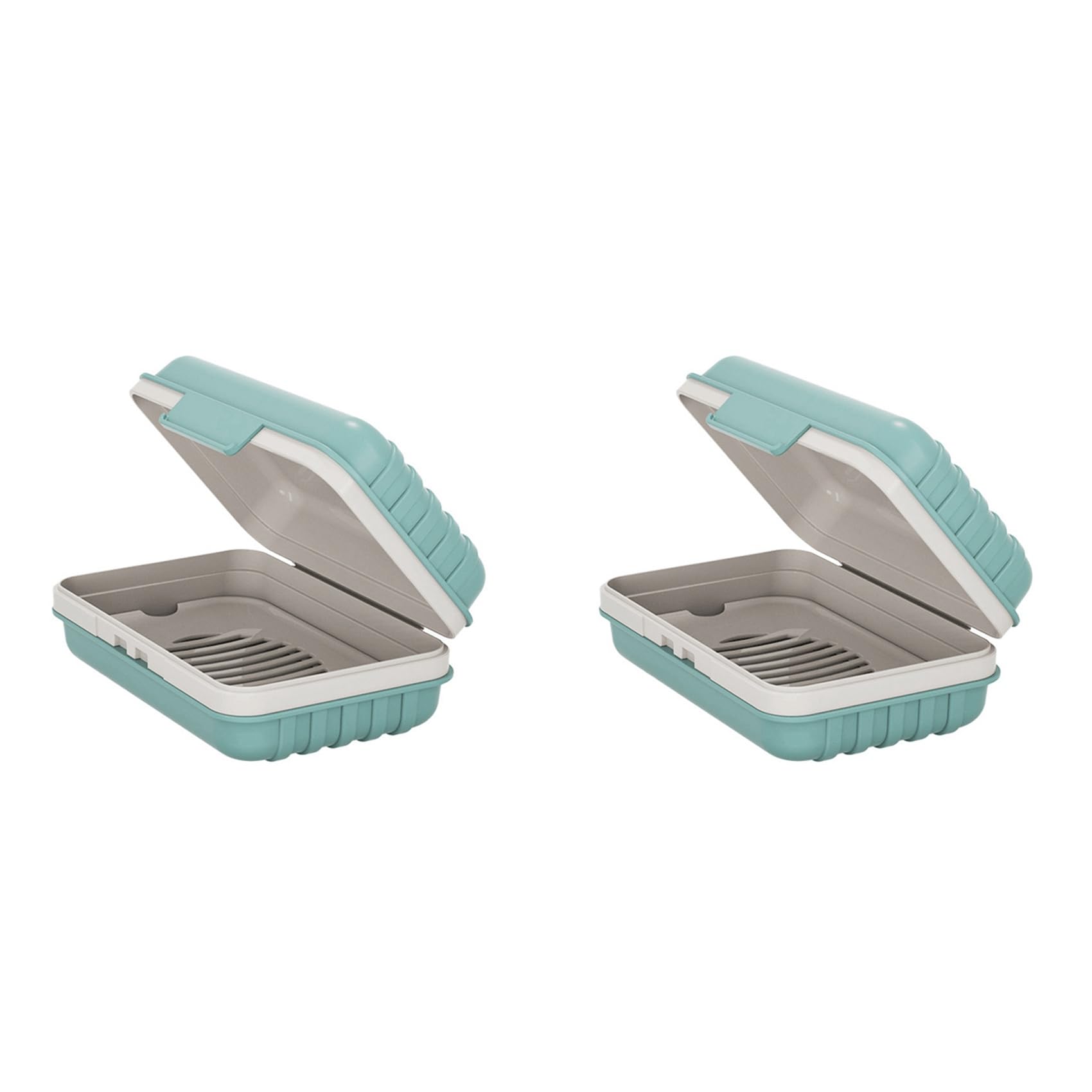 Hndhbfgrt 2X Soap Holder, Soap Dish, Bar Soap Holder for Shower, Travel Soap Case with Lid for Gym, Travel Soap Box