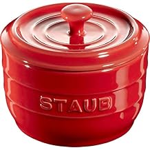 Staub Salt Crock 40511-562 Ceramic Salt Stocker, 3.9 inches 10 cm, Storage Container, Seasoning