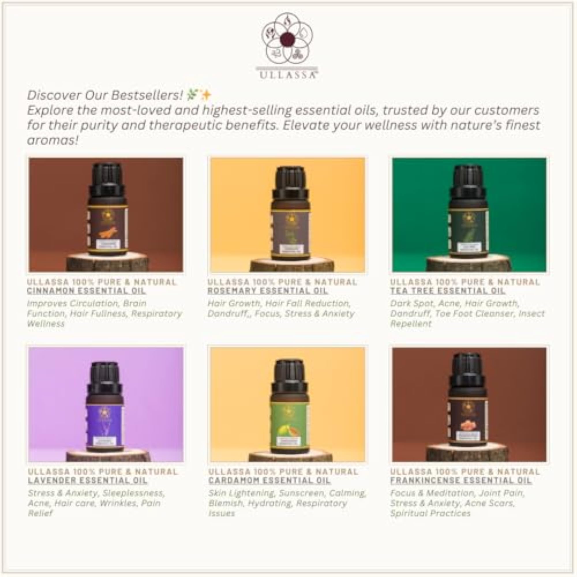 Cinnamon Bark Essential Oil for Wellness, 100% Pure