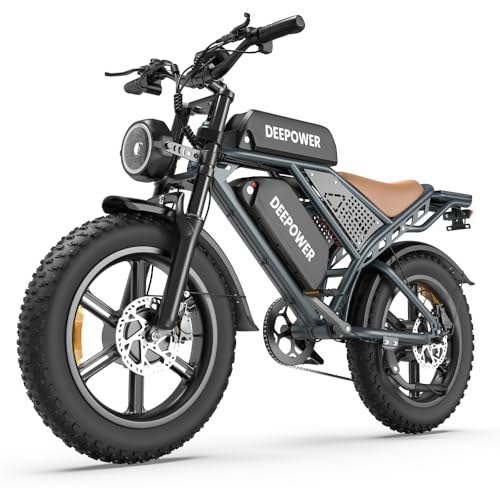 DEEPOWER S8 Bici Elettrica, 20' Bicicletta Elettrica, Doppia...