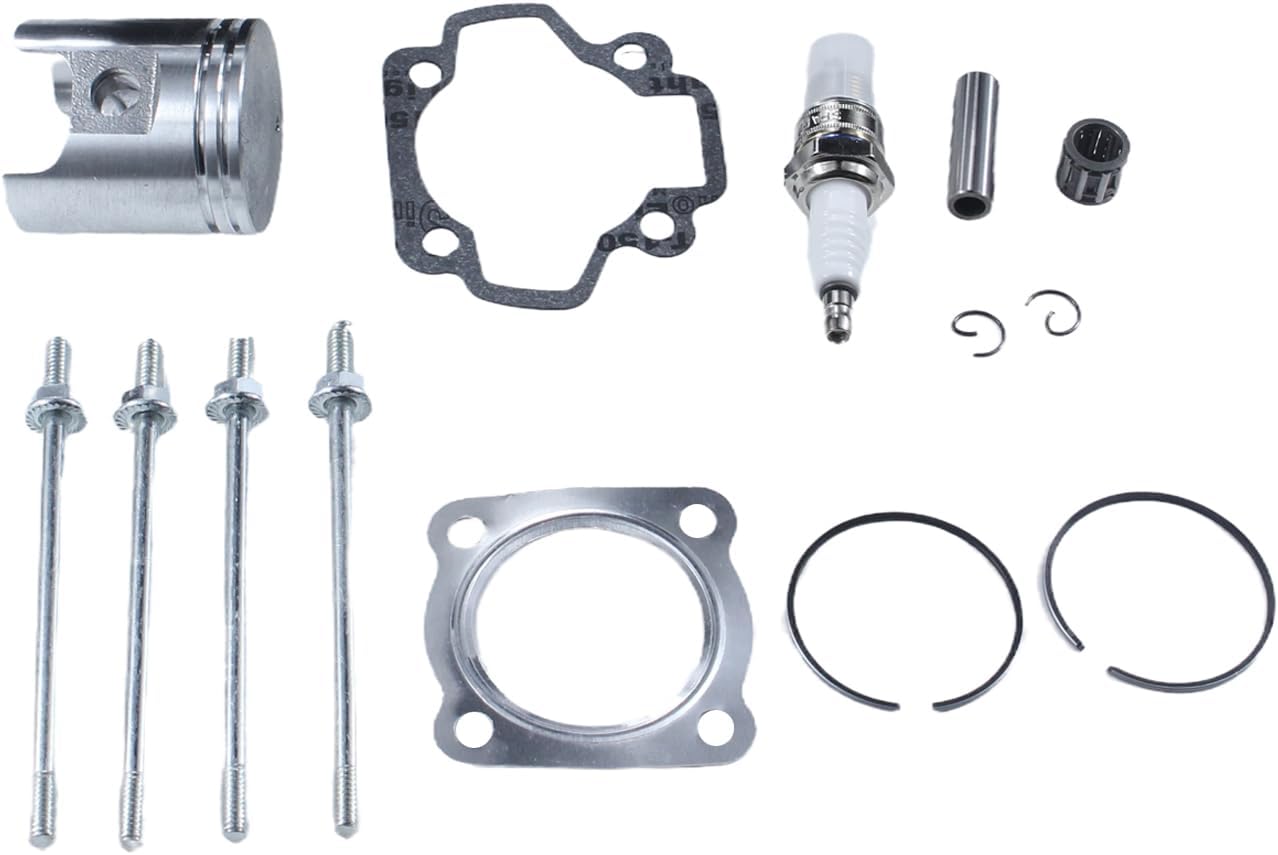 Motorcycle Top End Head Cylinder Piston Rings Rebuild Kit Replacement 60cc For PW50 PW 50 1981 1982-2022