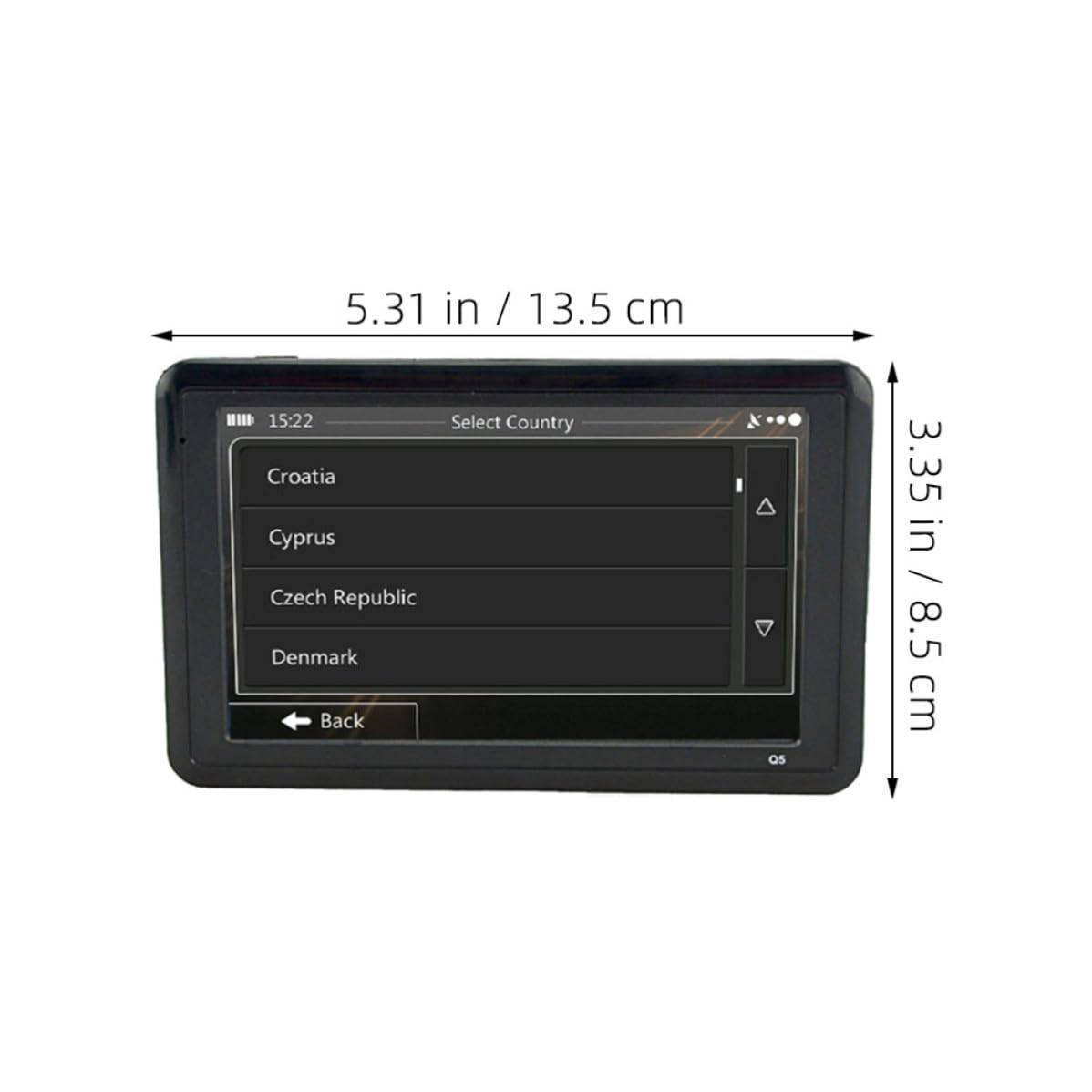 Navegador GPS Portátil y Camión para Coche de 5 Pulgadas