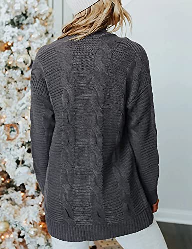 MEROKEETY-Womens-2023-Long-Sleeve-Cable-Knit-Cardigan-Sweaters-Open-Front-Fall-Outwear-Coat-Charcoal-Large